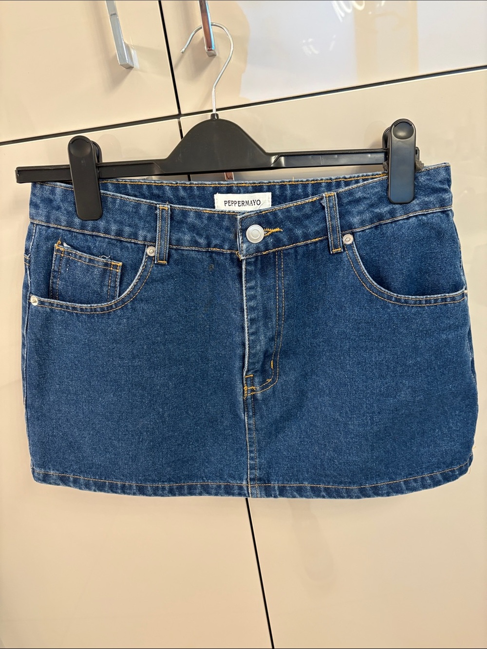 Peppermayo Dark Blue small Denim Mini Skirt